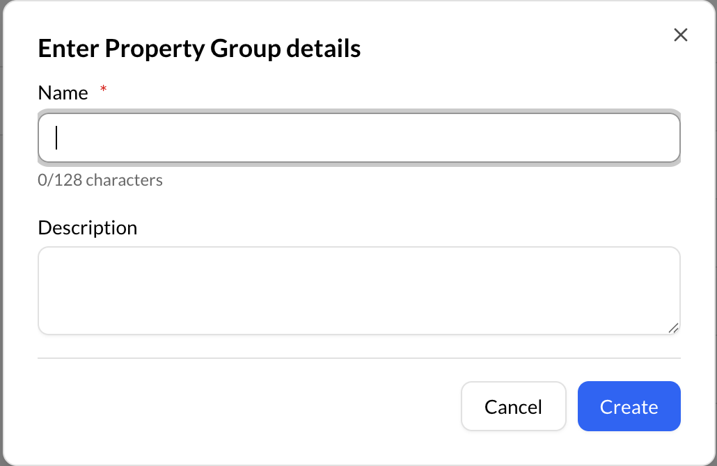 Property Group Creation