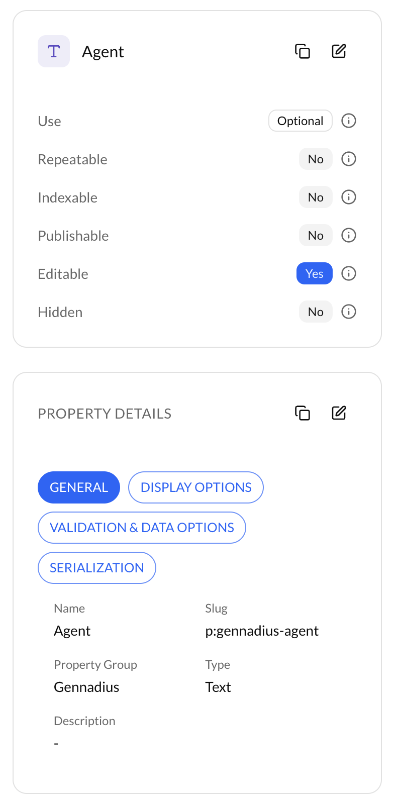 Property Configuration