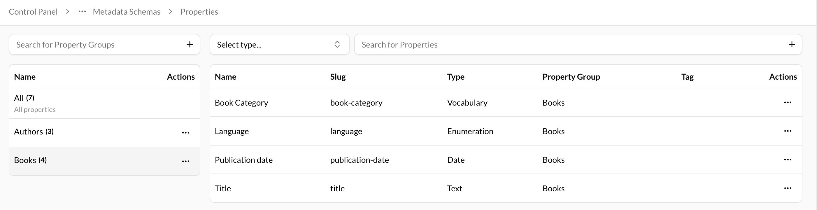 Vocabulary Property Type